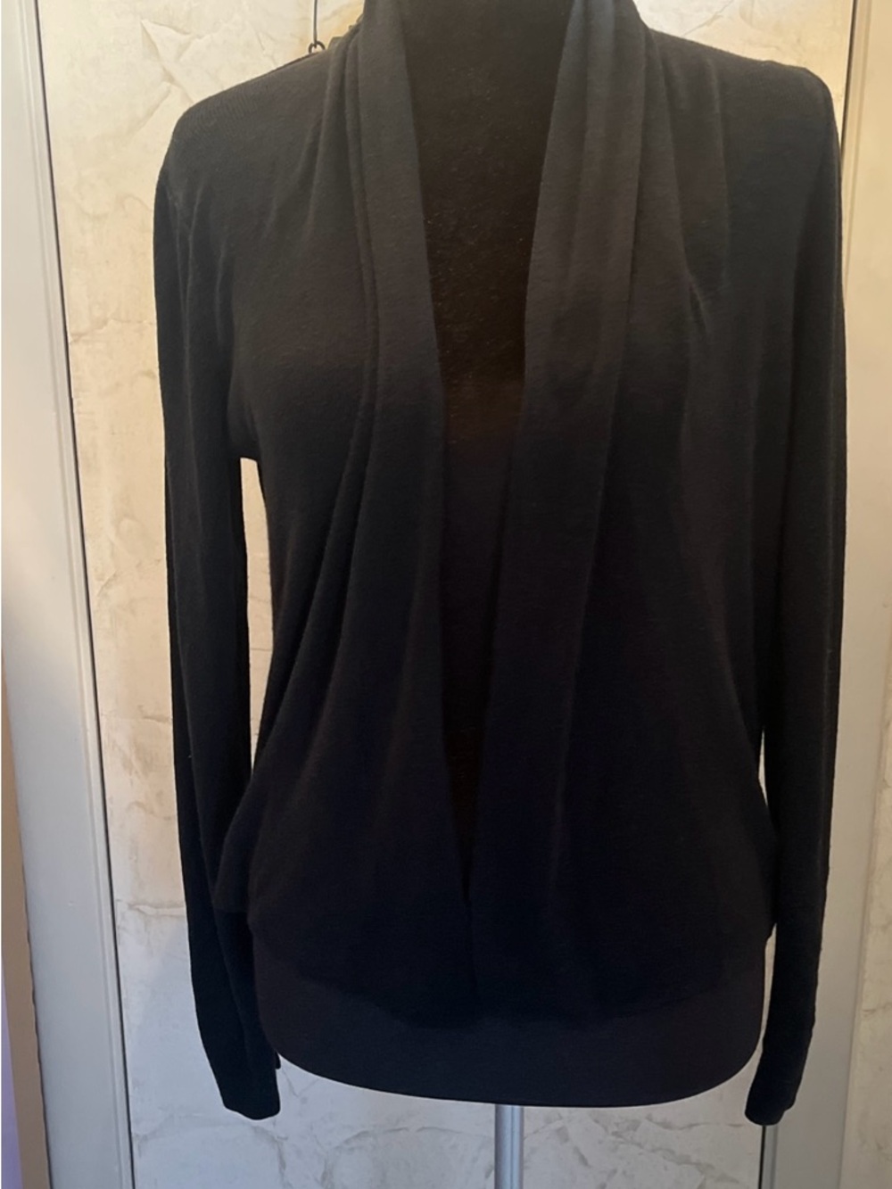 Banana Republic Women’s Long-Sleeve Draped Open Cardigan